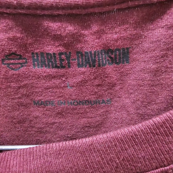 Harley-Davidson, size L, Maroon - Picture 3 of 3